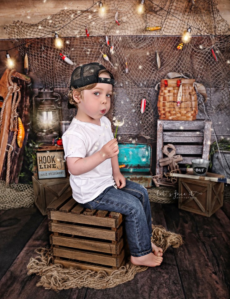 Kate Wood Gone Fishing Backdrop Designed by Arica Kirby -UK