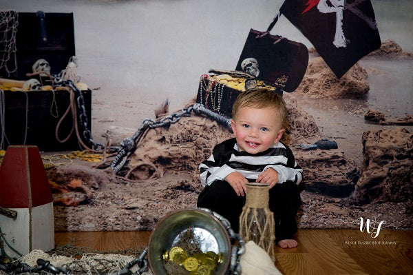 Kate Summer Sea Pirate backdrop designed by studio gumot