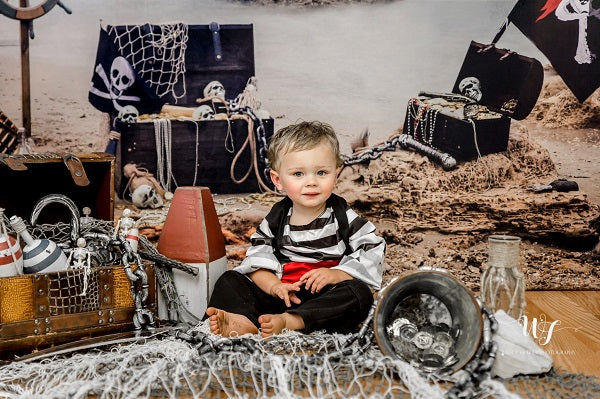 Kate Summer Sea Pirate backdrop designed by studio gumot