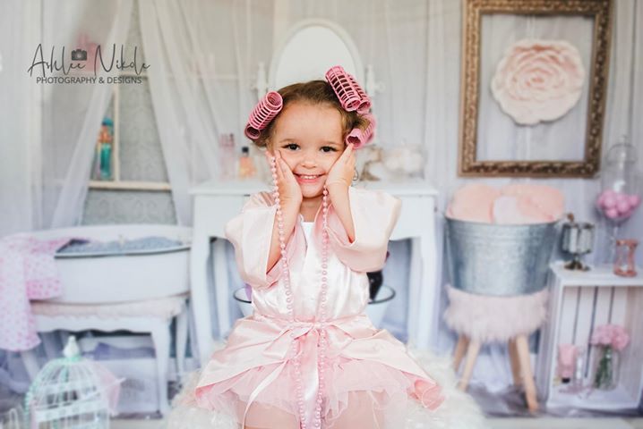 Kate Powder Room Children Backdrop for Photography Designed by Erin Larkins -UK