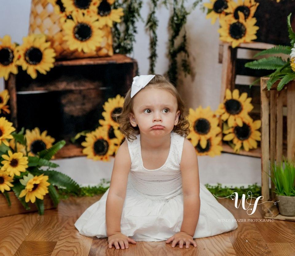 Kate Sunflower Summer Backdrop for Photography Designed by Keerstan Jessop -UK