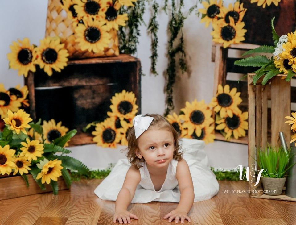 Kate Sunflower Summer Backdrop for Photography Designed by Keerstan Jessop -UK