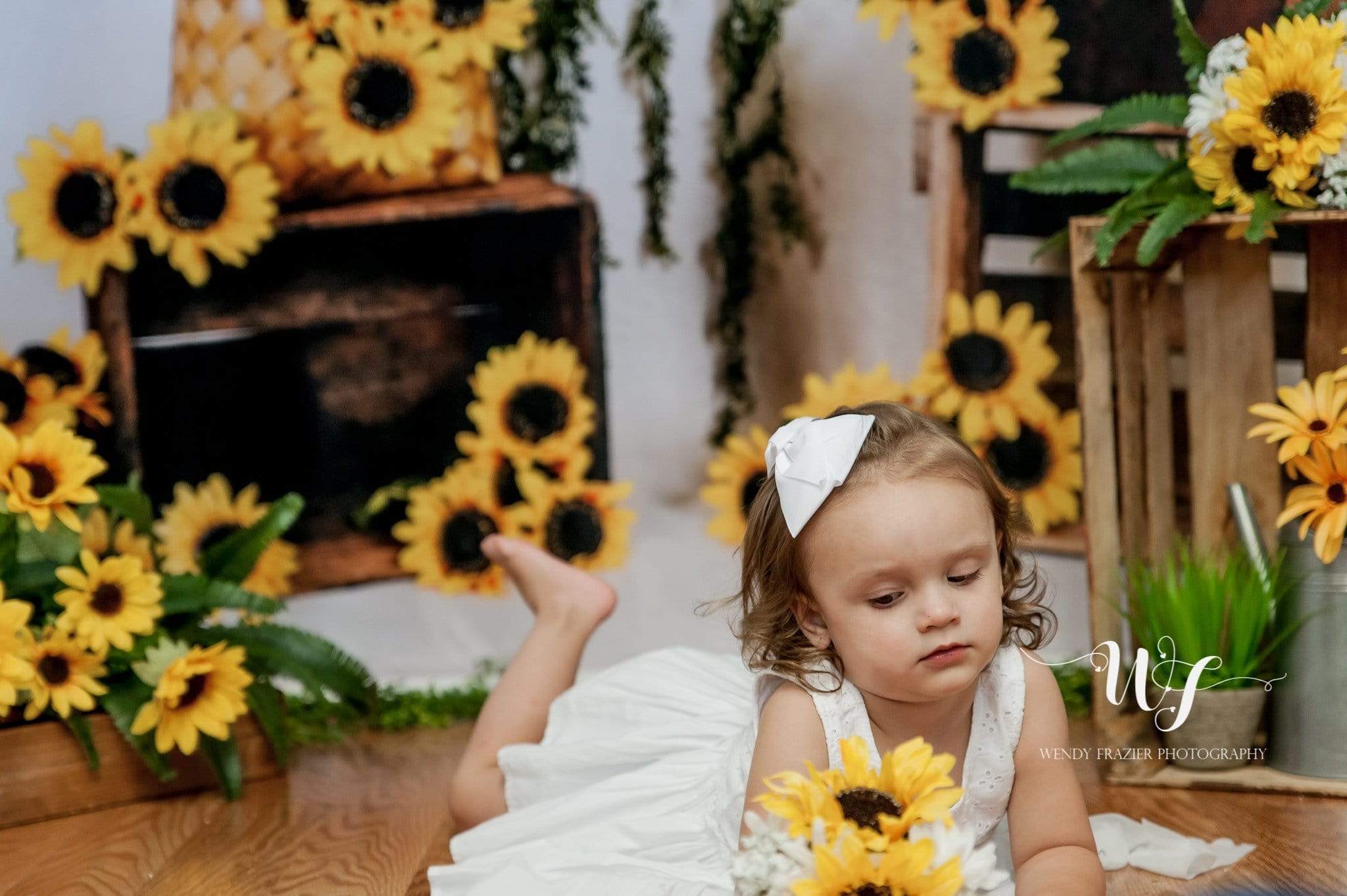 Kate Sunflower Summer Backdrop for Photography Designed by Keerstan Jessop -UK