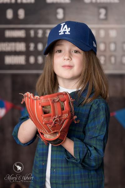 Kate Vintage Baseball with Scoreboard Sport Backdrop for Photography Designed By Mandy Ringe Photography -UK
