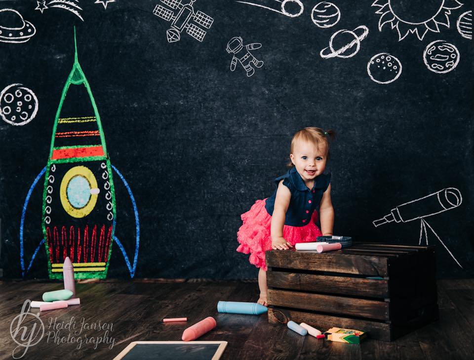 Kate Blackboard Back to School Children Backdrop Designed by Thousand Words Photography