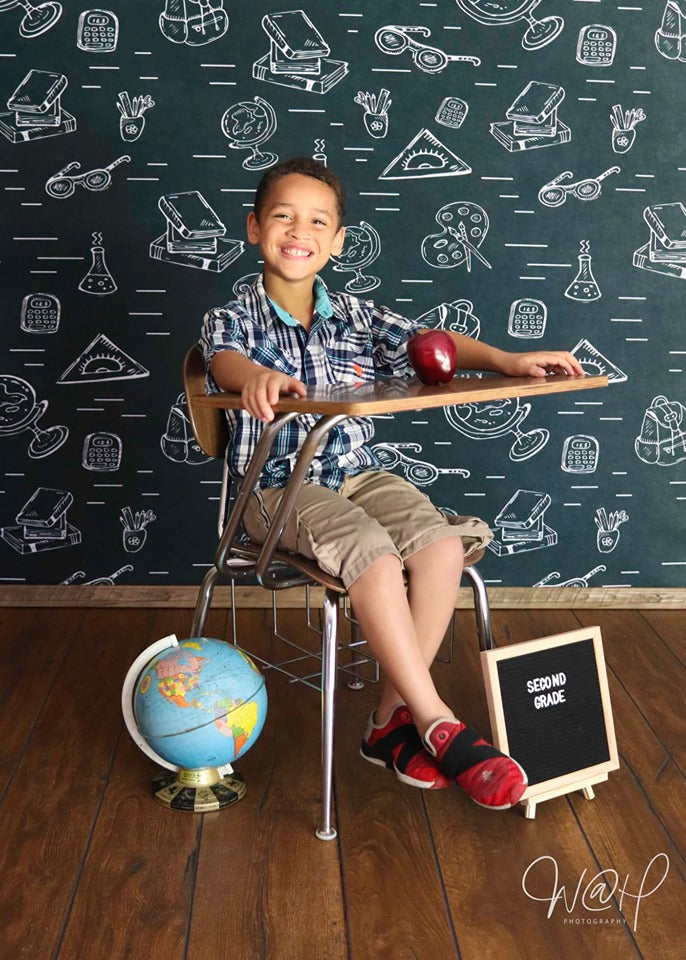 Kate Black Back to School Children Backdrop Designed by Marina Smith -UK