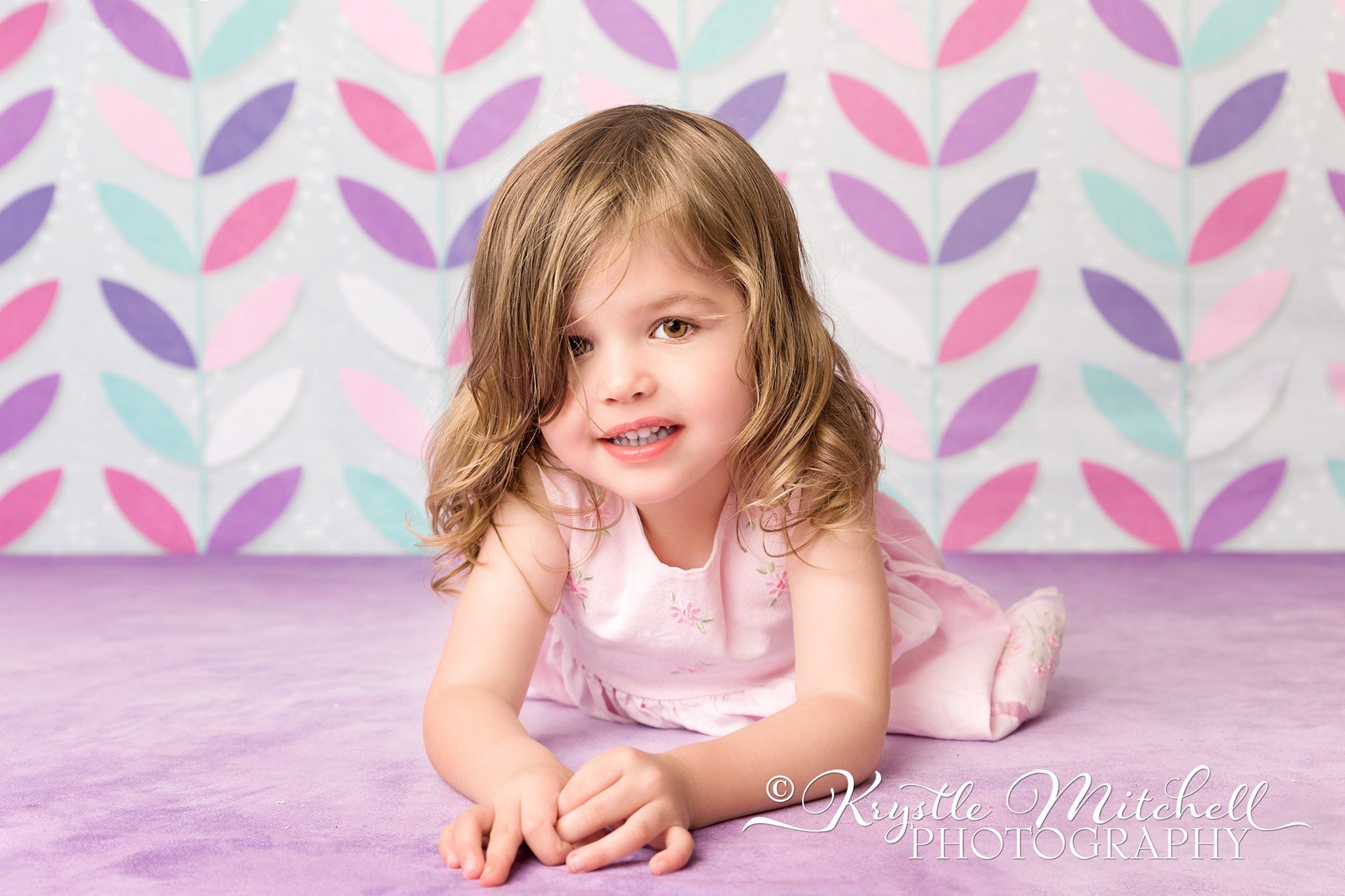 Kate Pretty Petals Girls Backdrop for Photography Designed by Krystle Mitchell Photography