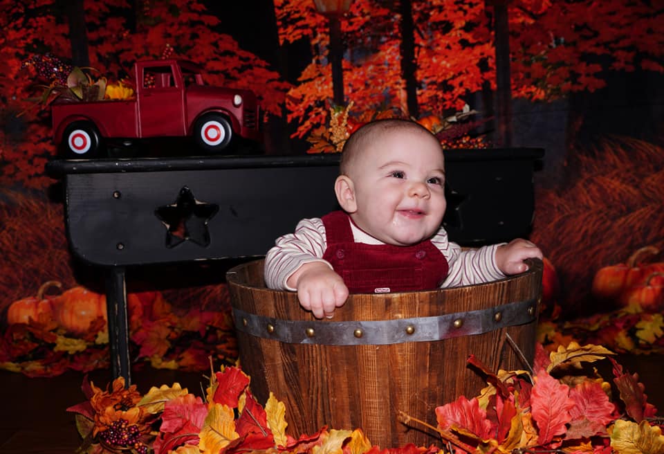 Kate Autumn Maple Leaves Thanksgiving Pumpkin Backdrop for Photography Designed By Jerry_Sina -UK