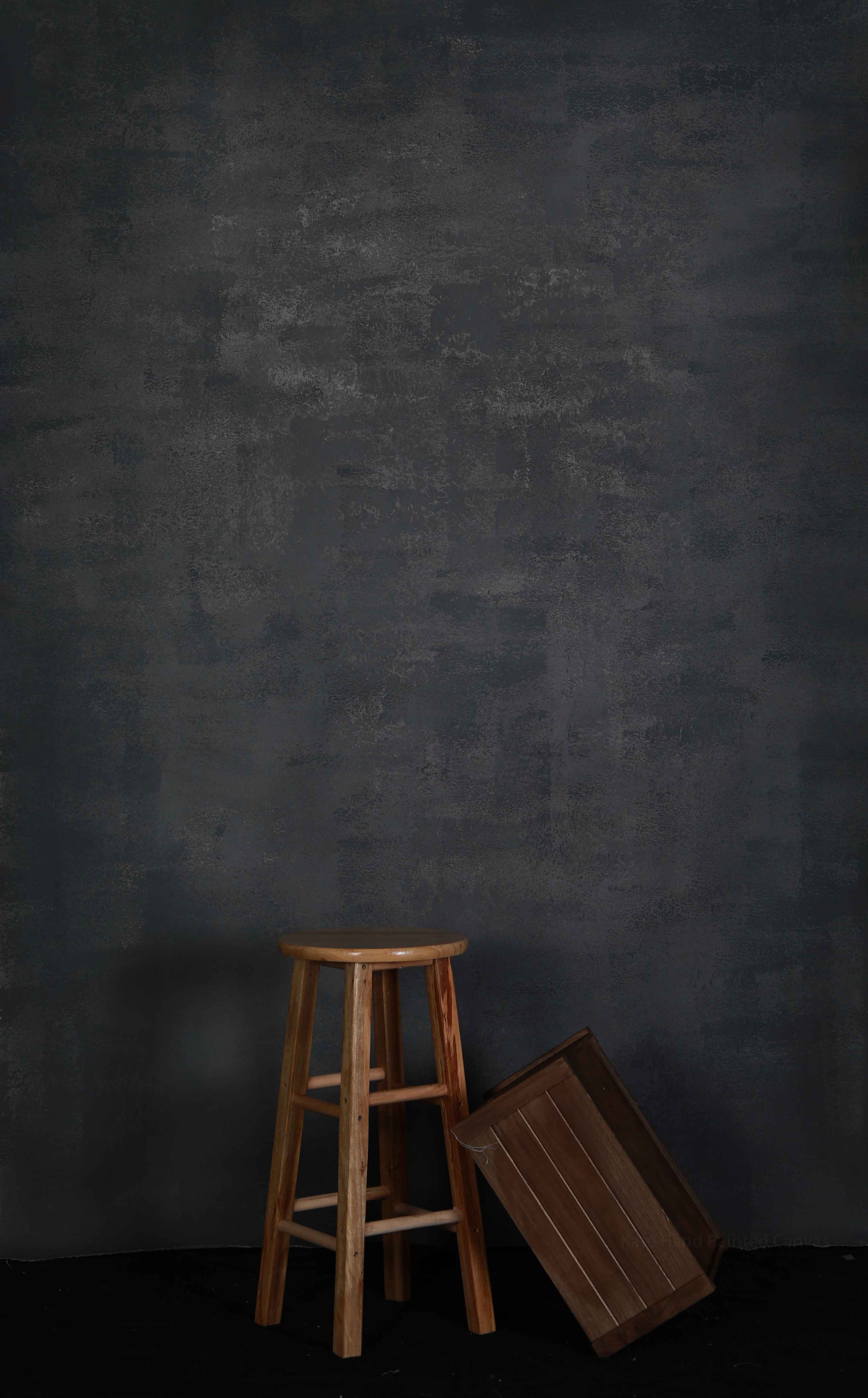 Kate Dark Gray Color Spray Painted Abstract Texture Backdrop