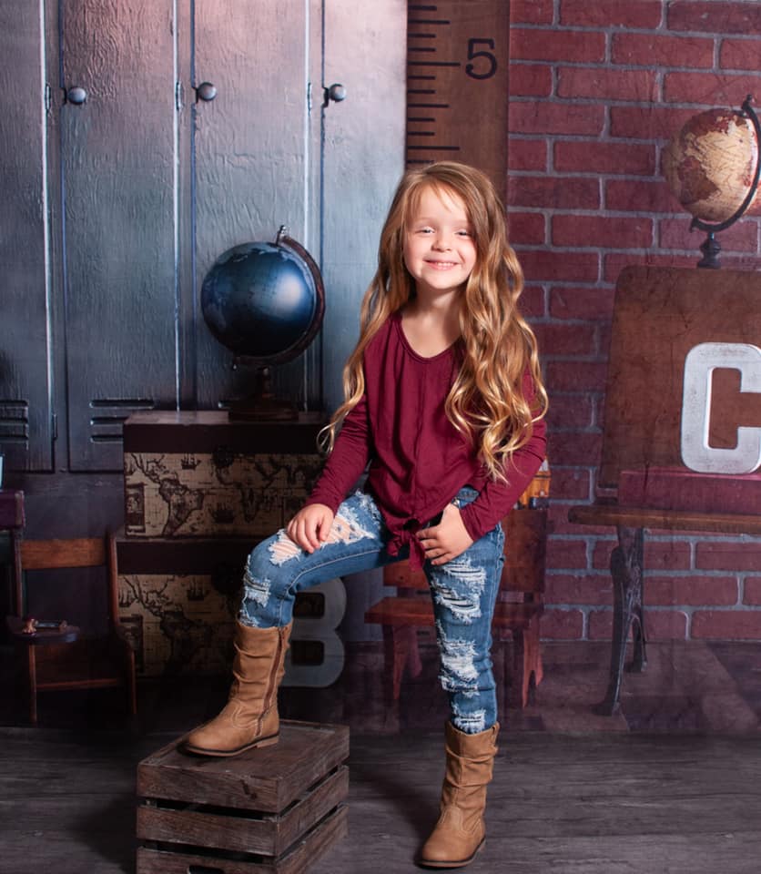 Kate  Back to School  Backdrop for Photography Designed By Erin Larkins -UK