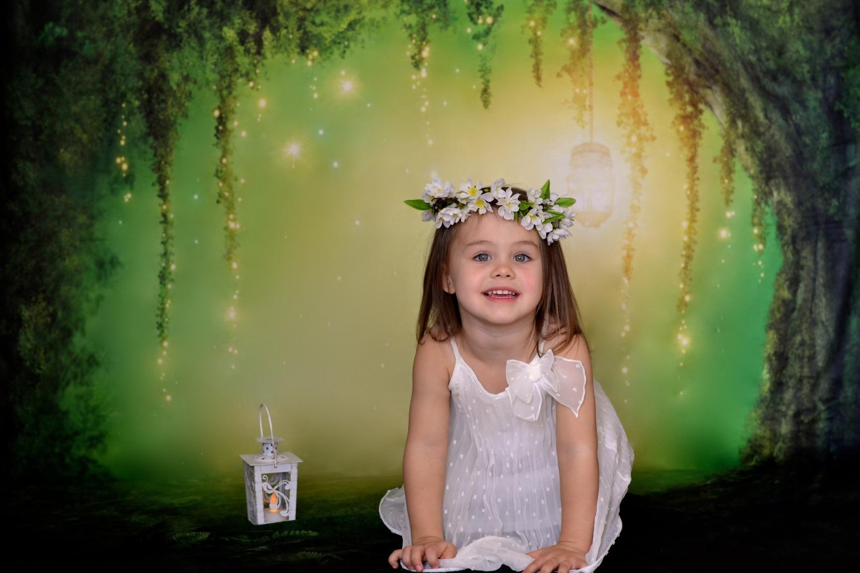 Katebackdrop£ºKate Fantasy Forest Scenery Backdrop Cricle Tree Children Dreamlike