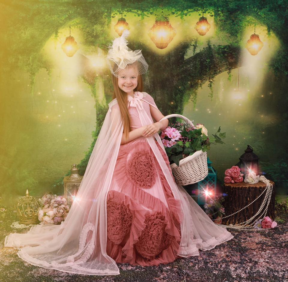 Kate Spirit Fairy Tree House Forest Children Backdrop for Photography Designed by JFCC