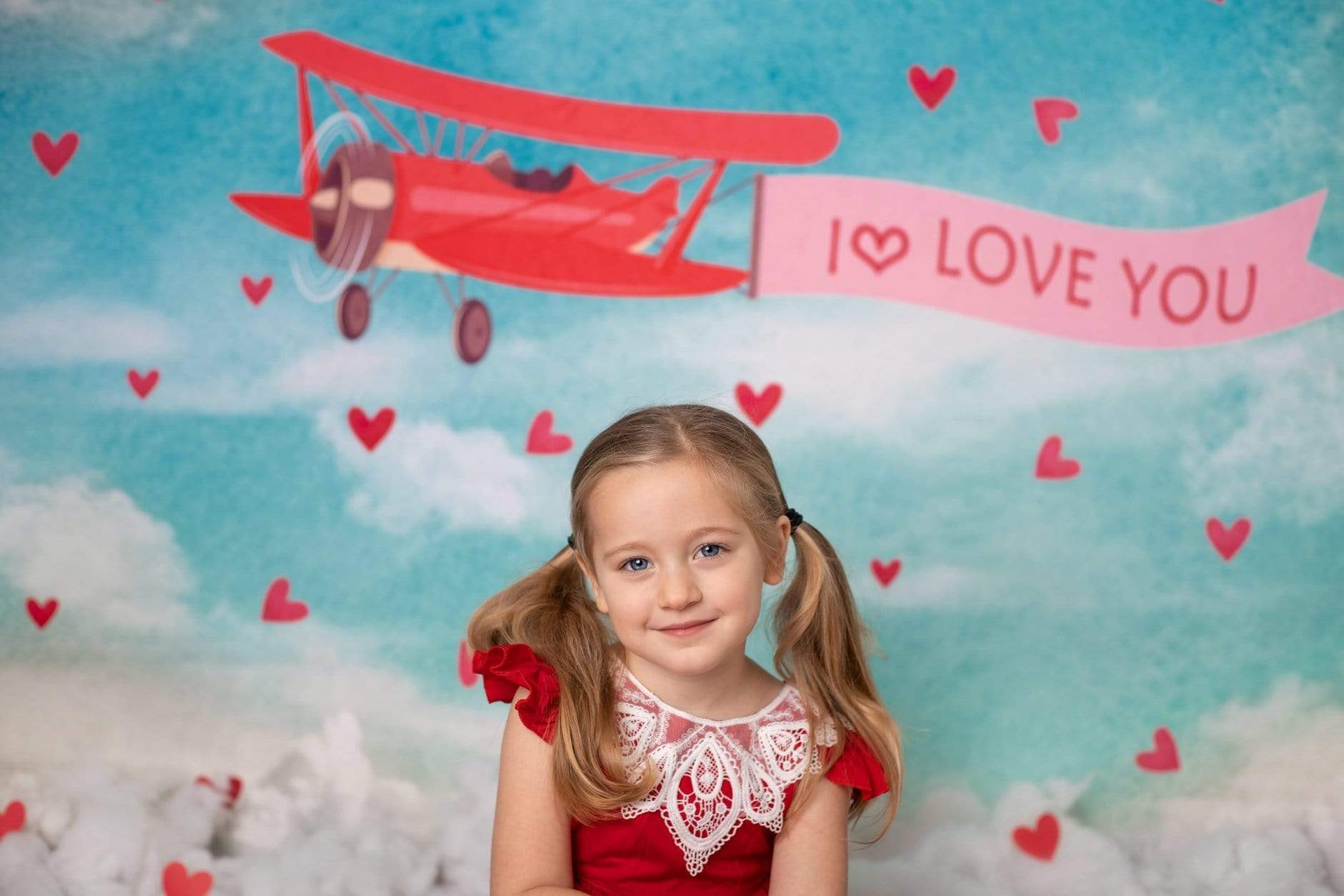 Kate Sky Love Plane Backdrop for Valentines designed by Jerry_Sina