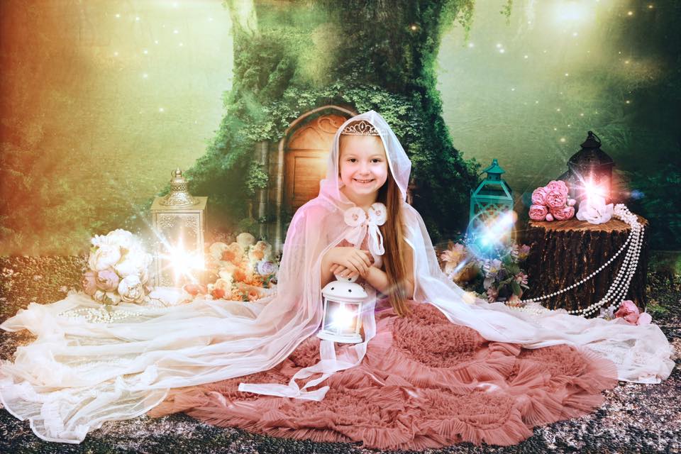 Kate Spirit Fairy Tree House Forest Children Backdrop for Photography Designed by JFCC