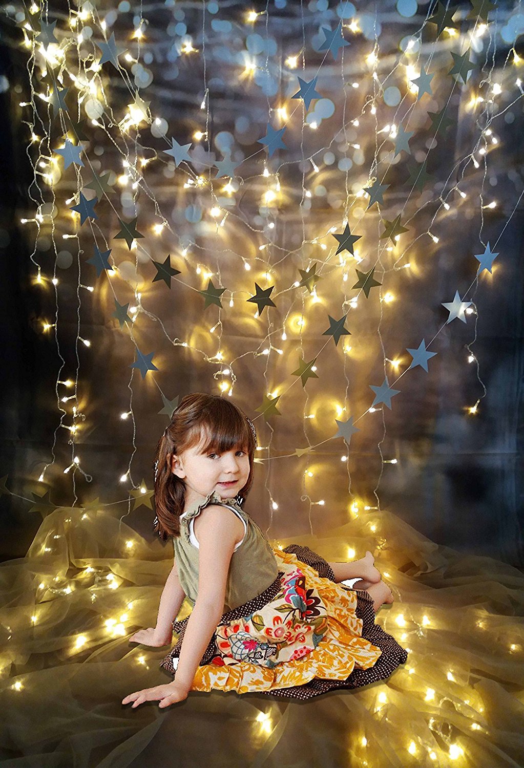 Katebackdrop£ºKate Cotton Collapsible Cloth Curtain Star Lighting Photography Backdrops