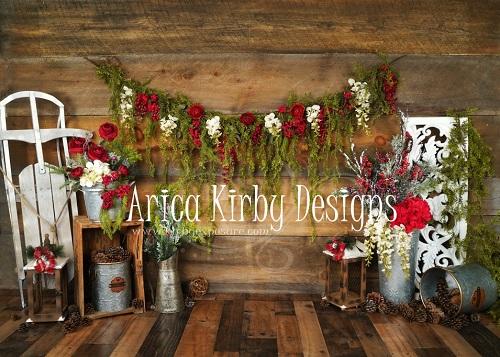 Christmas Floral Rustic