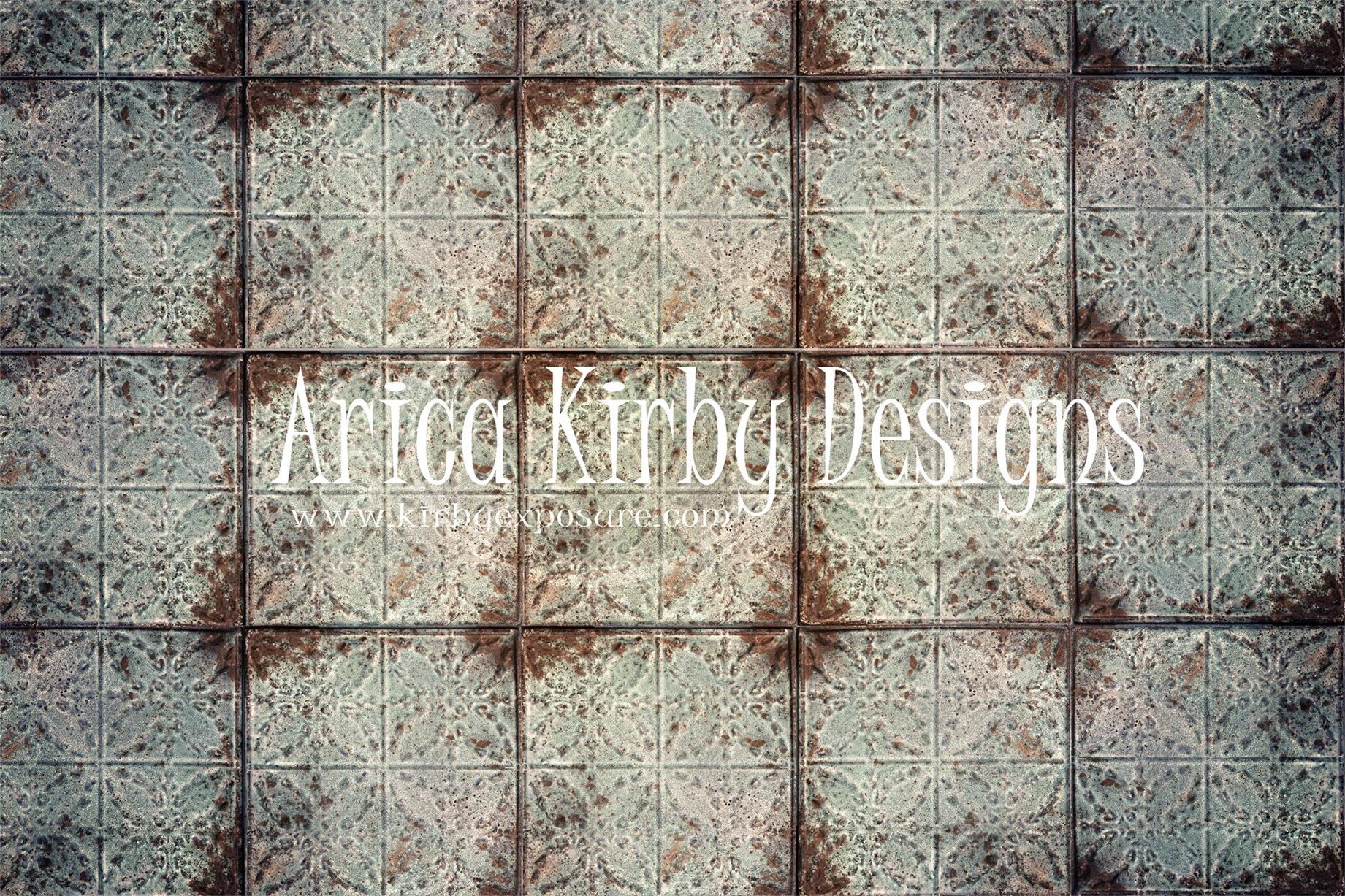Kate Rusted White Tiles Backdrop Designed By Arica Kirby