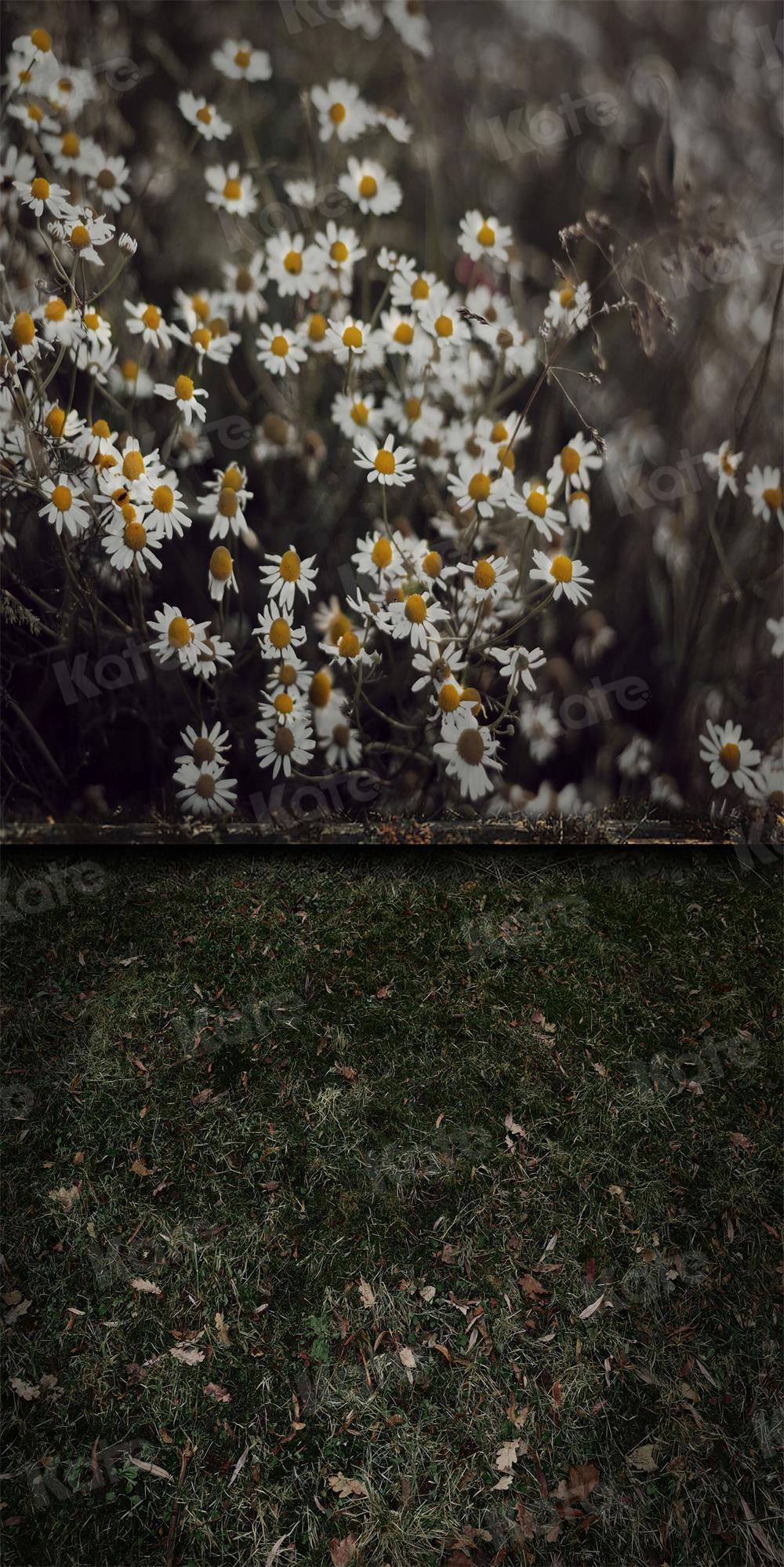 Kate Sweep Backdrop Scenery Flowers Grass for Photography