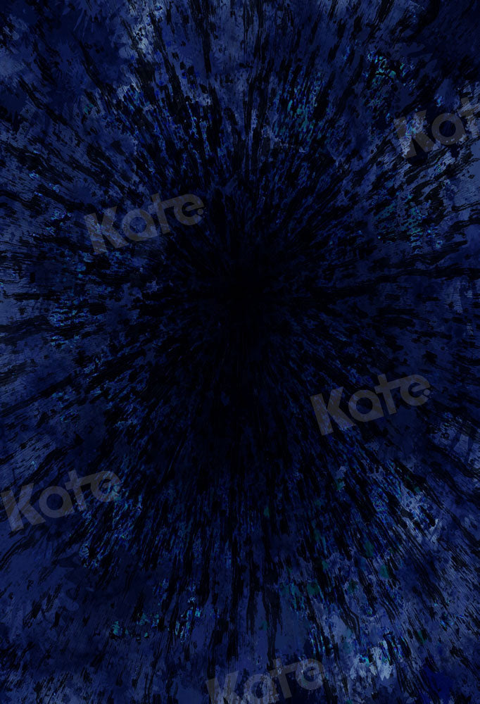 Kate Blue Black Abstract Texture Backdrop for photography