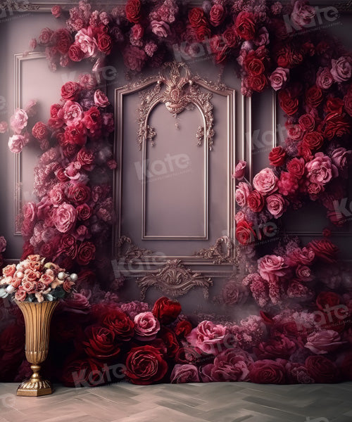 Kate Romantic Rose Flower Vintage Wall Backdrop for Photography