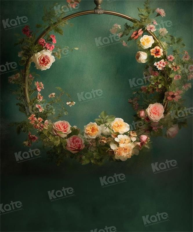 Kate Fine Art Mother's Day Flower Swing Backdrop for Photography