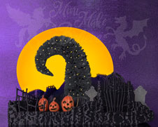 Kate Halloween Nightmare Holiday Backdrop Designed by Mini MakeBelieve