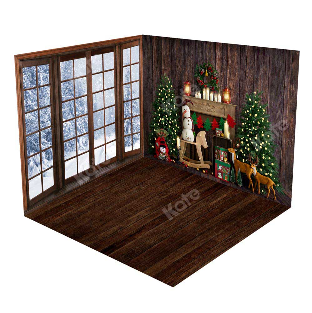 Kate Christmas Window&Fireplace Room Set