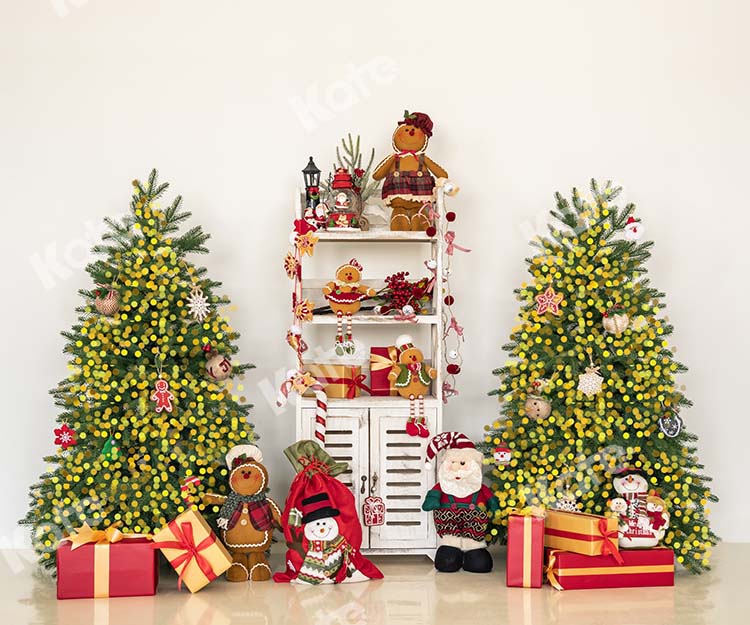 Kate Christmas Tree with Bear Gifts Backdrop Designed by Emetselch