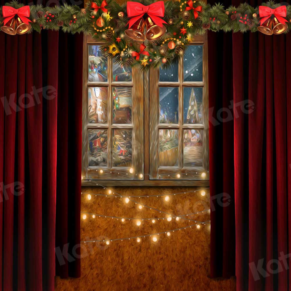 Kate Christmas Window Bling Backdrop for Photography