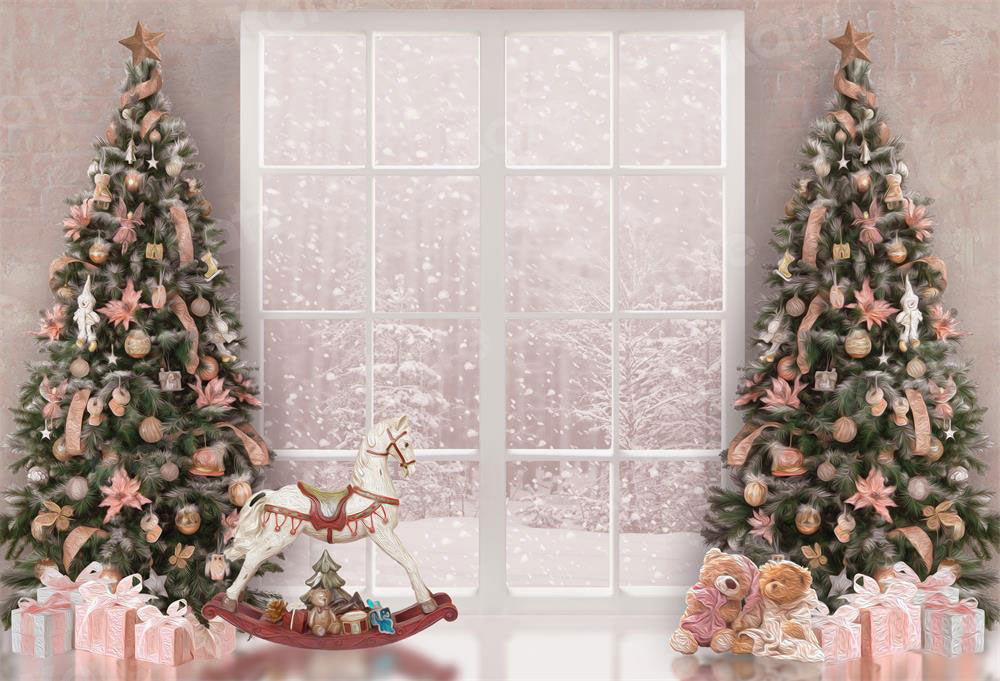 Kate Christmas Window Backdrop for Princess Girls Photography