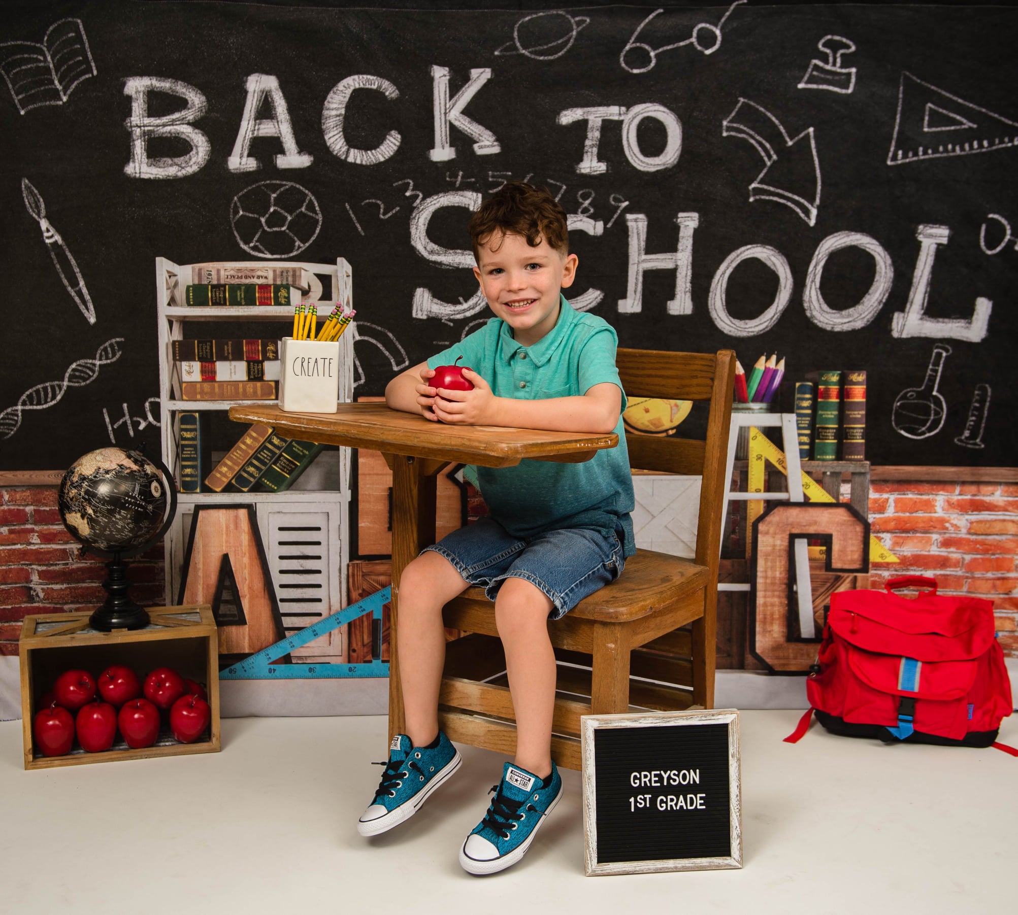 Kate Back To School Backdrop Designed by Emetselch