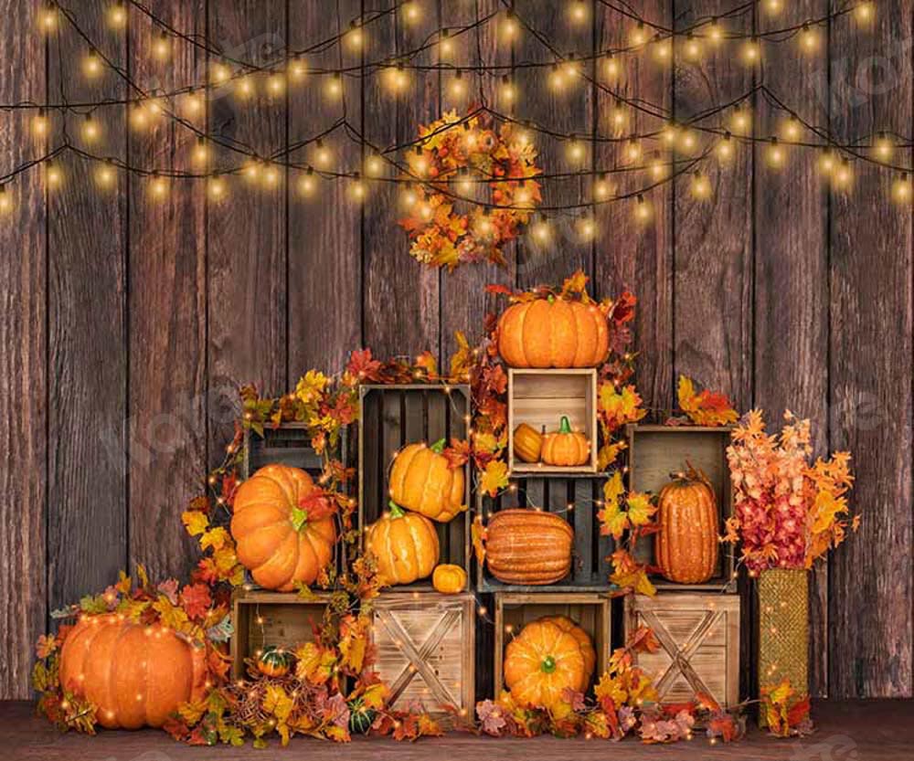 Kate Halloween Pumpkins Backdrop Autumn Designed by Emetselch