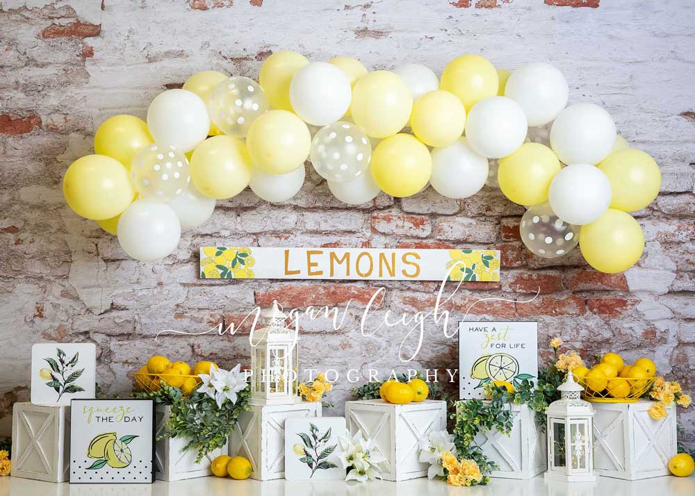 Kate Summer Lemons Fresh Backdrop Designed by Megan Leigh Photography