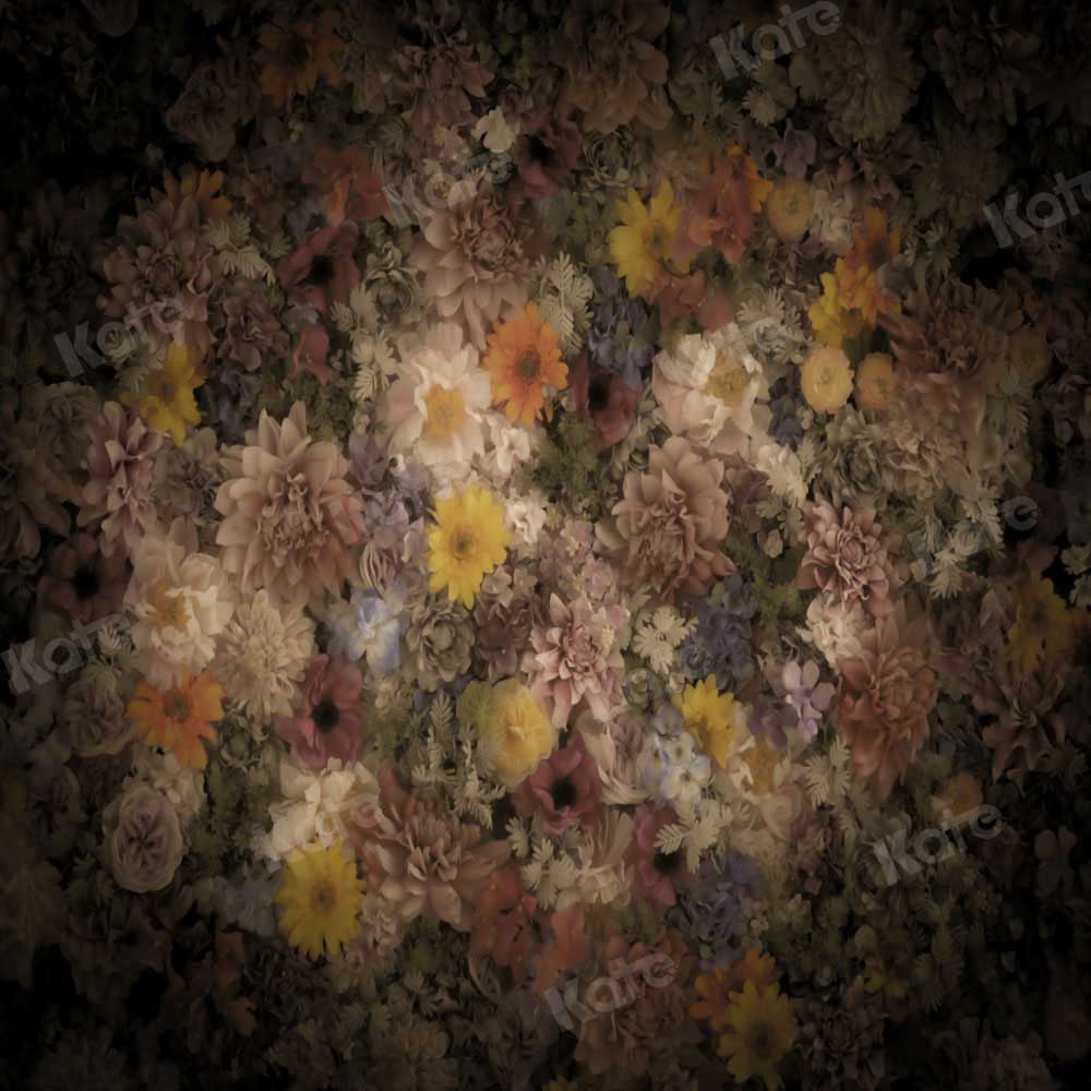Kate Fine Art Brown Flower Backdrop Designed by Chain Photography -UK