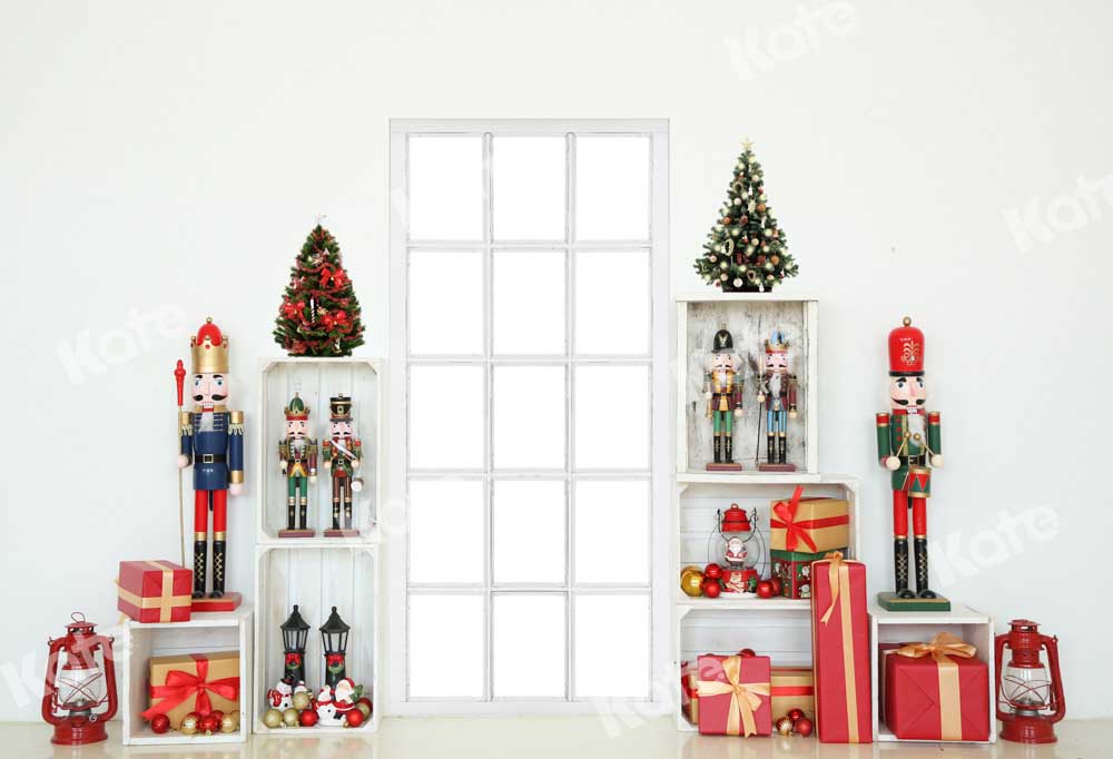 Kate Christmas Gift Nutcrackers Shelf Backdrop Door Designed by Emetselch