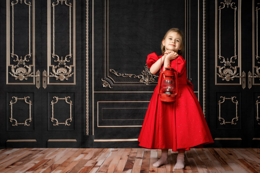 Kate Retro Wall Gold And Black Backdrop for Photography -UK