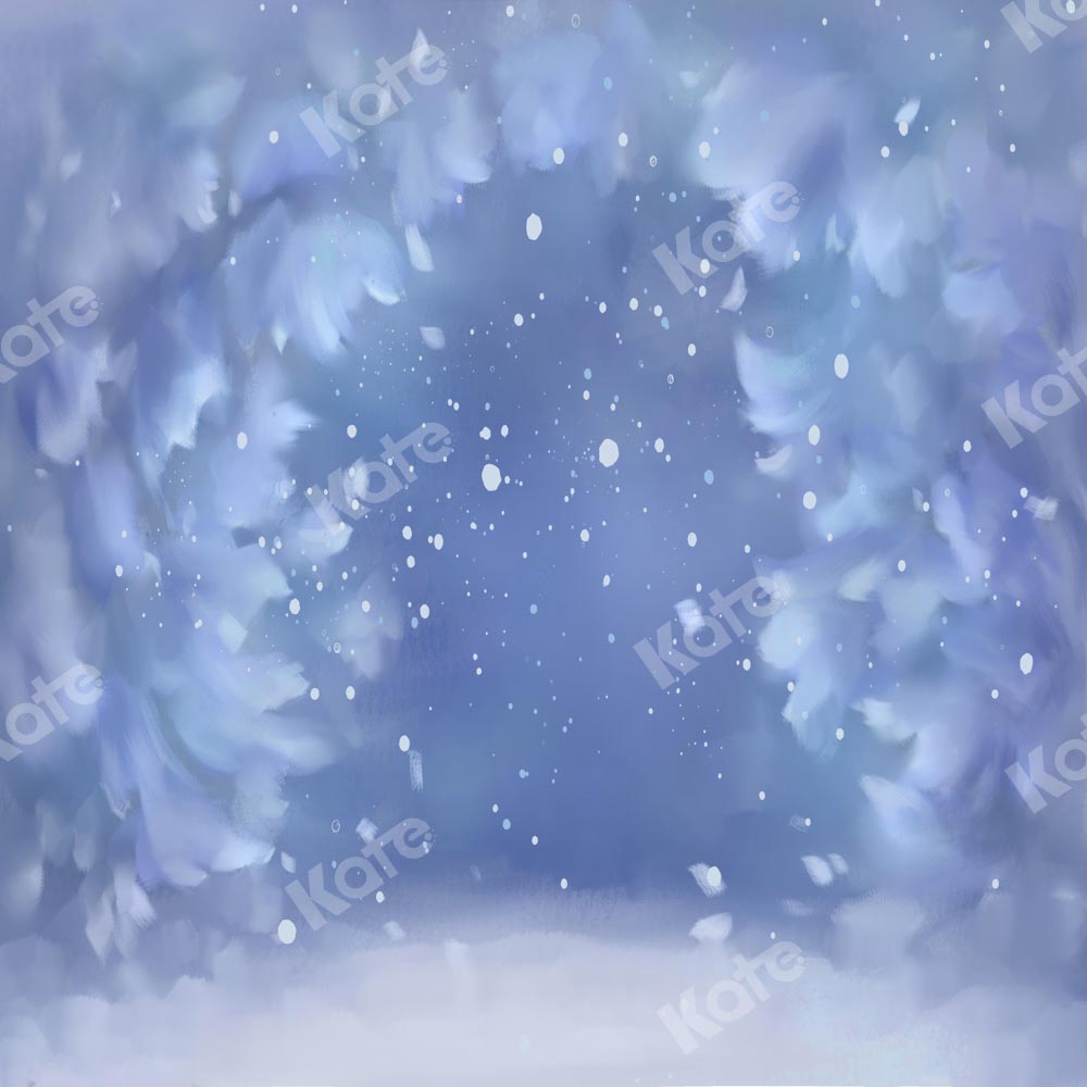 Kate Winter Snowflake Blue Dream Backdrop Designed by GQ -UK