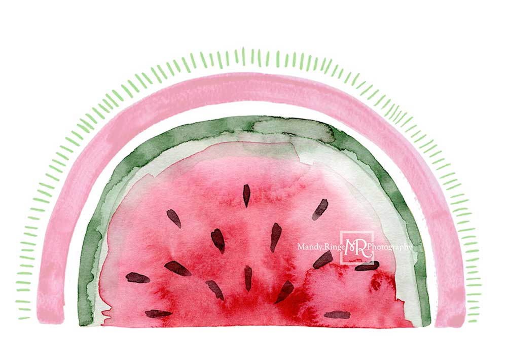 Kate Watermelon Rainbow Backdrop Designed by Mandy Ringe Photography -UK