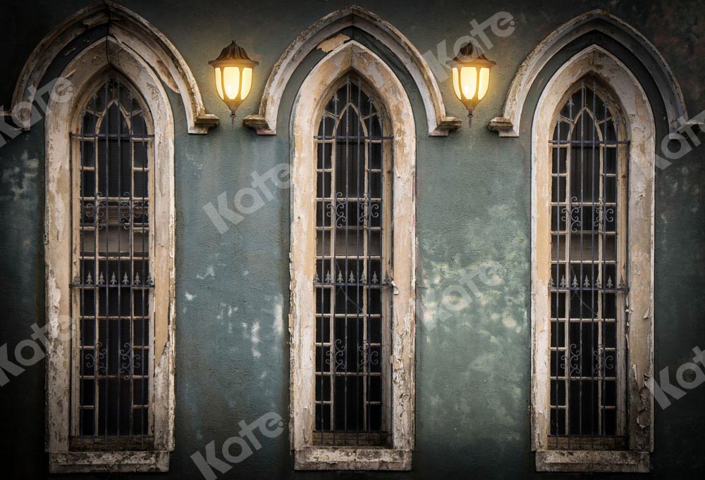 Kate Church Windows Wall Retro Backdrop Designed by Chain Photography