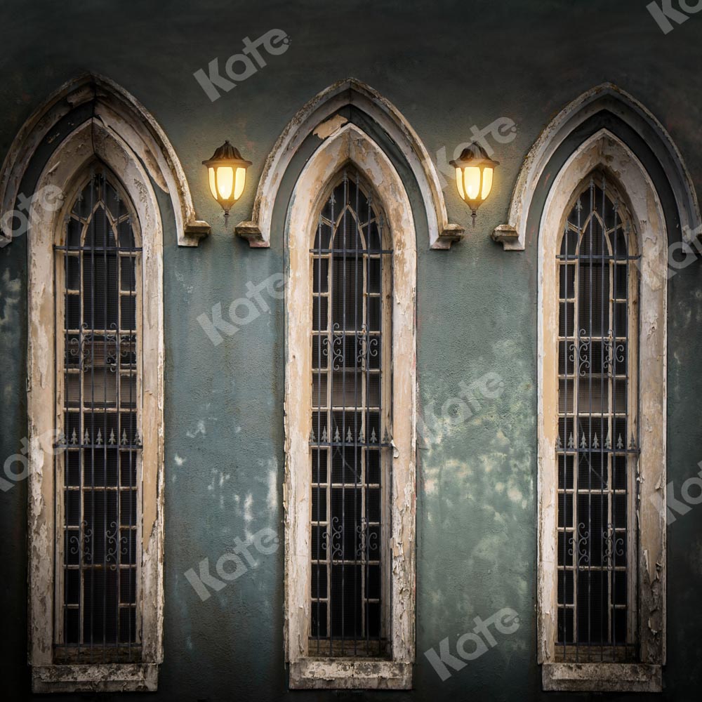 Kate Church Windows Wall Retro Backdrop Designed by Chain Photography