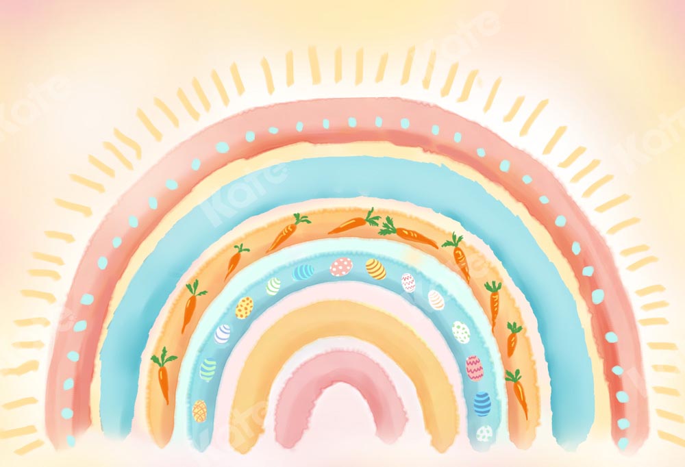 Kate Easter Rainbow Children Backdrop Designed by GQ -UK
