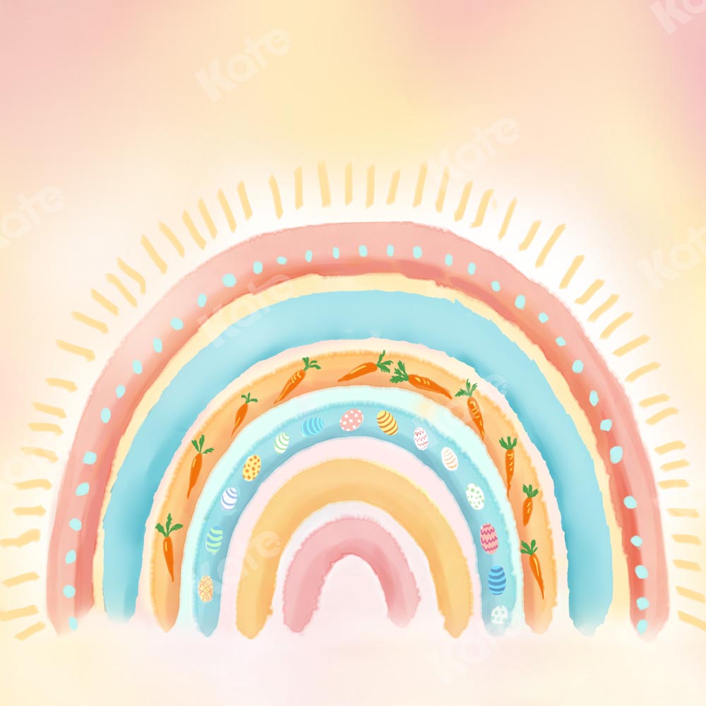 Kate Easter Rainbow Children Backdrop Designed by GQ -UK