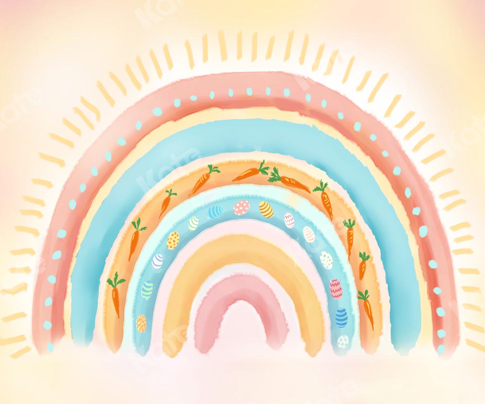 Kate Easter Rainbow Children Backdrop Designed by GQ -UK