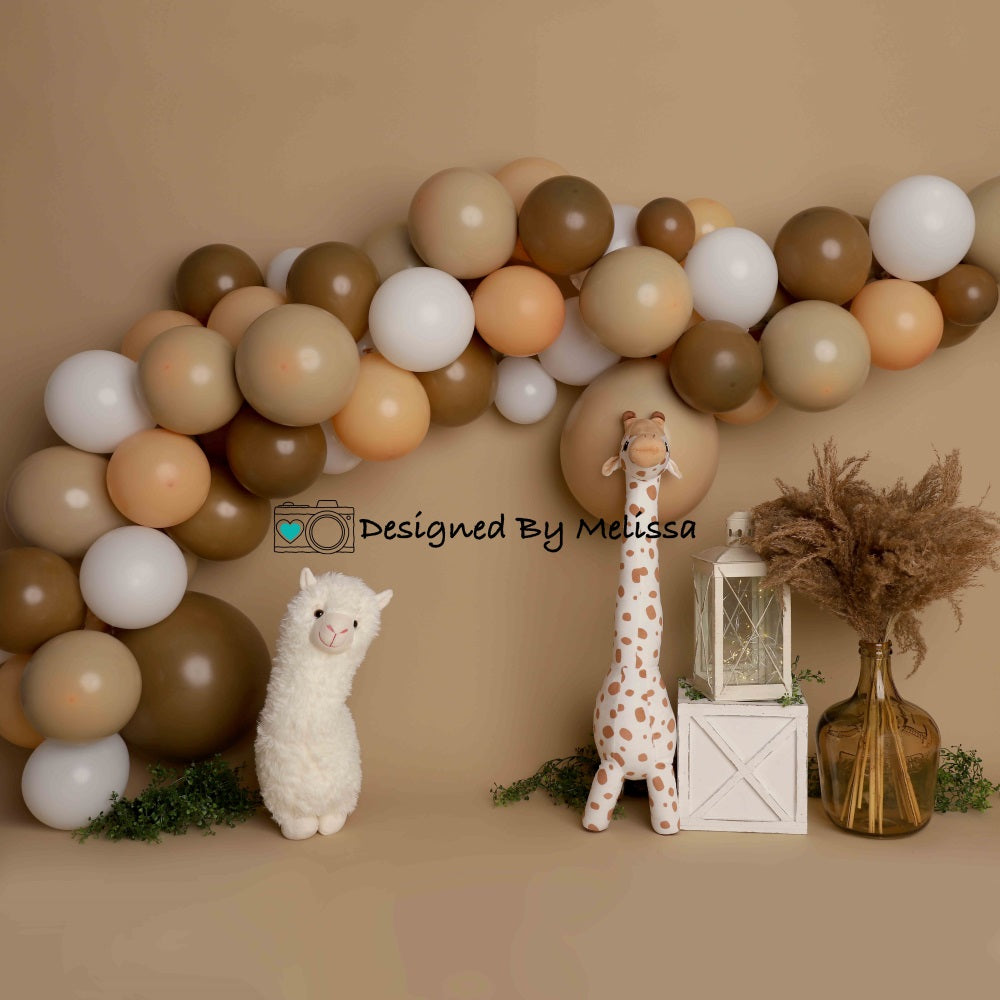 Kate Boho Birthday Llama Backdrop Designed by Melissa King