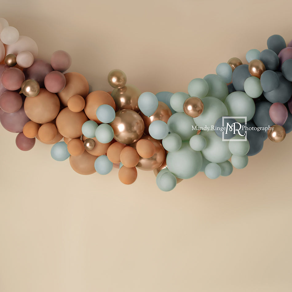 Kate Matte Rainbow Boho Balloon Backdrop Designed by Mandy Ringe Photography