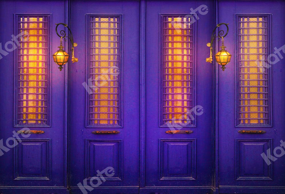 Kate Purple Door Night Light Backdrop Designed by Chain Photography