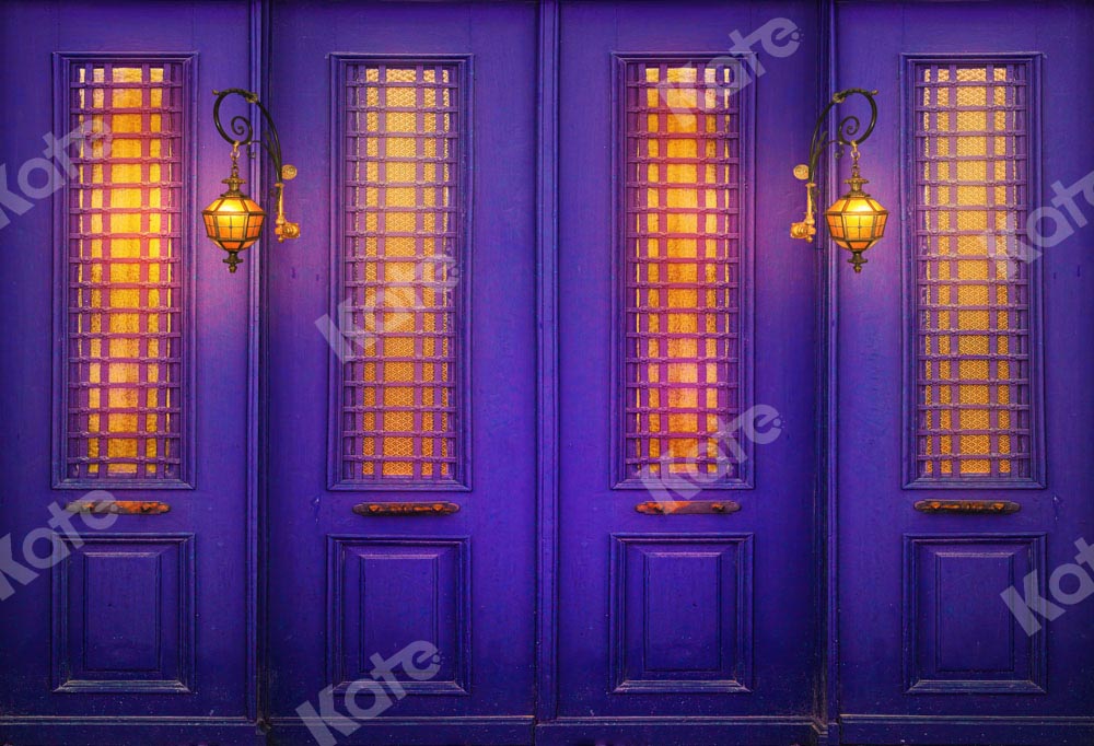 Kate Purple Door Night Light Backdrop Designed by Chain Photography -UK