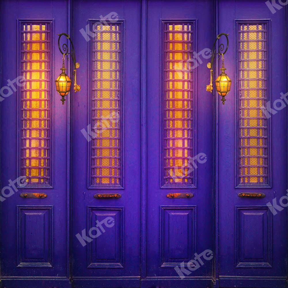 Kate Purple Door Night Light Backdrop Designed by Chain Photography