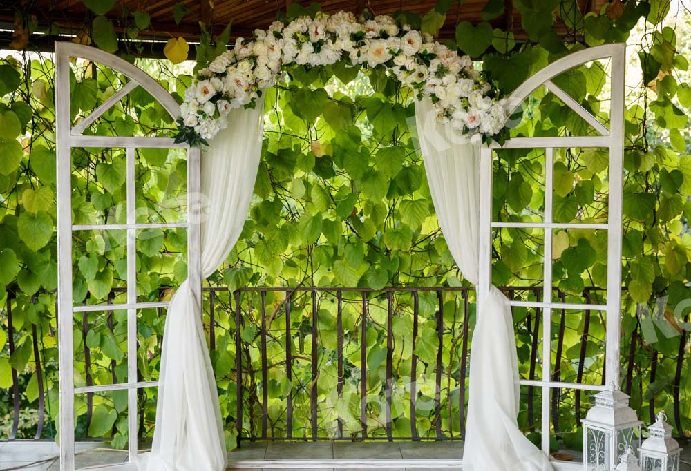 Kate Leafy Spring Garden Wedding Backdrop Designed by Emetselch