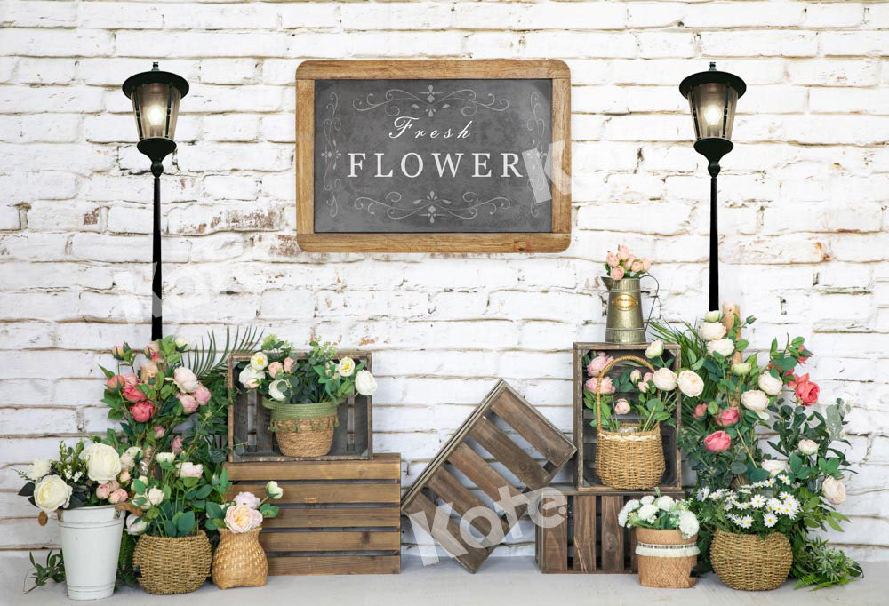 Kate Spring Backyard Garden Backdrop Designed by Emetselch -UK
